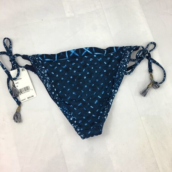 Lucky Brand Reversible Side Tie Bikini Bottom Size Medium - Picture 7 of 8
